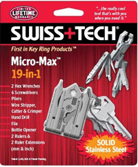  SWISS+TECH ST53100 Stainless Steel 19-in-1 Key Chain