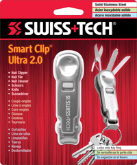 Swiss+Tech Smart Clip Ultra 2.0 Multi-Tool Stainless Steel