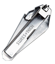 Swiss+Tech Mini Multi 8-In-1 Key Ring Tool Maroon and Silver, SWISS TECH, All Brands